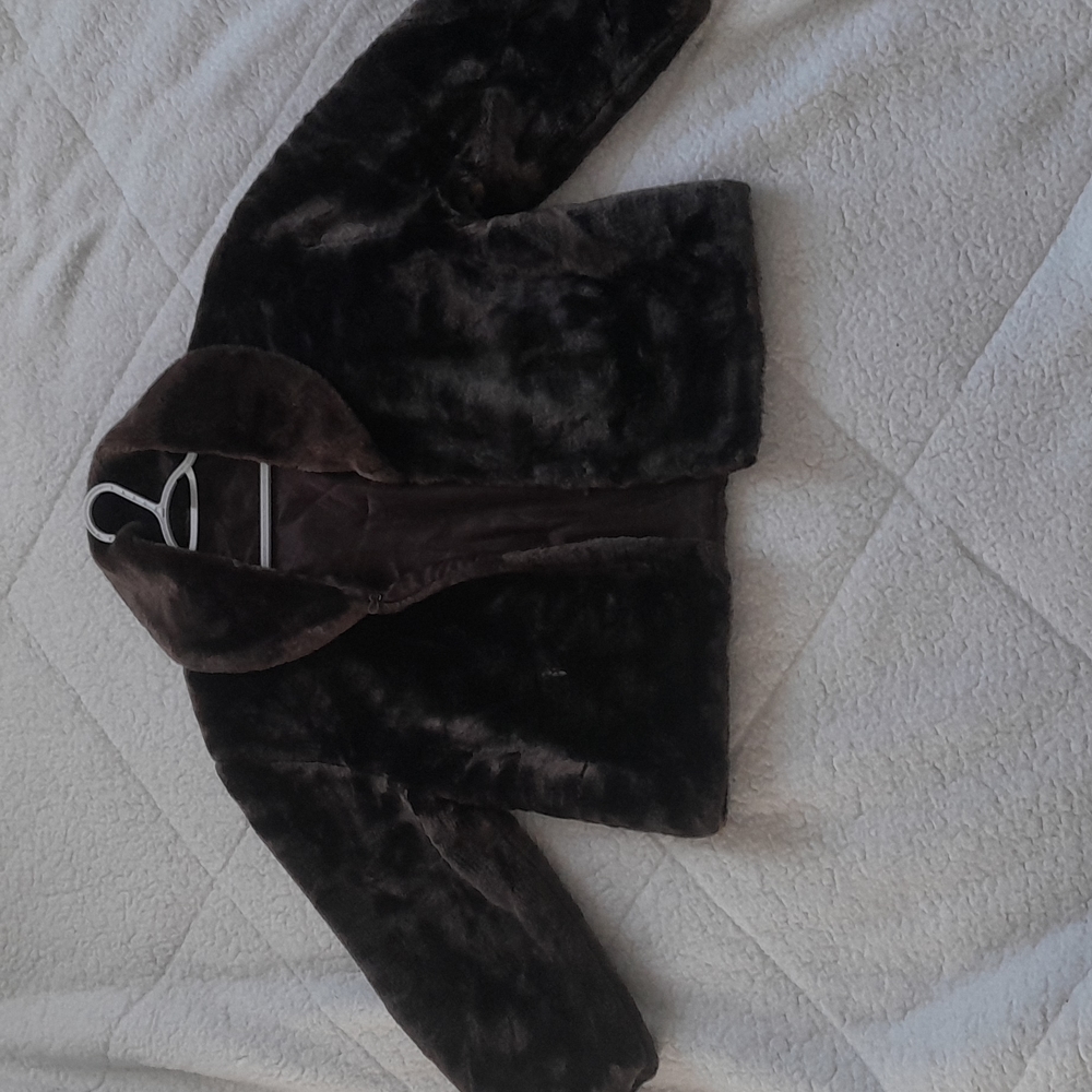 Medium-large Cejon Women's brown faux fur jacket